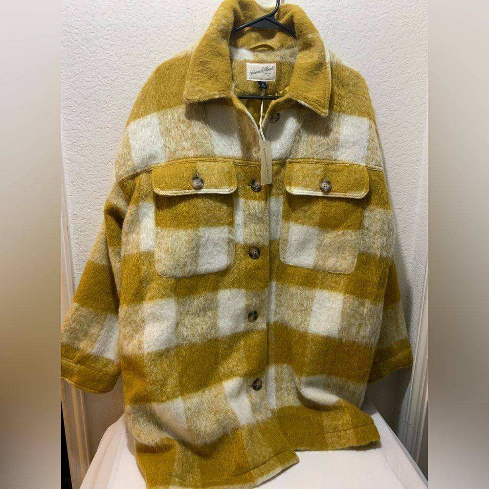 NWT Universal Thread Dragon Moss Plaid Brushed Sh… - image 1